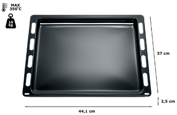 Plaque pâtisserie émaillée d'origine 370X442X245 mm Four, cuisinière 00748225, 00741161 BOSCH